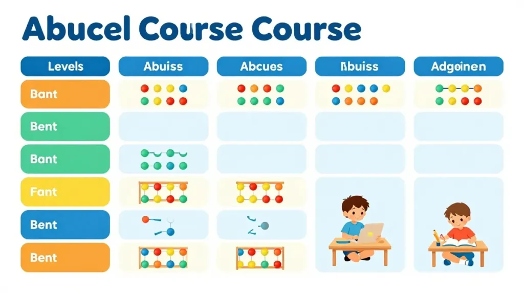 Abacus course levels from beginner to advanced
