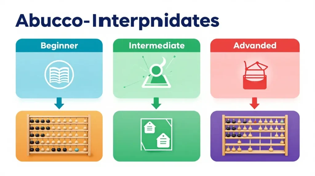 Abacus learning levels from beginner to advanced