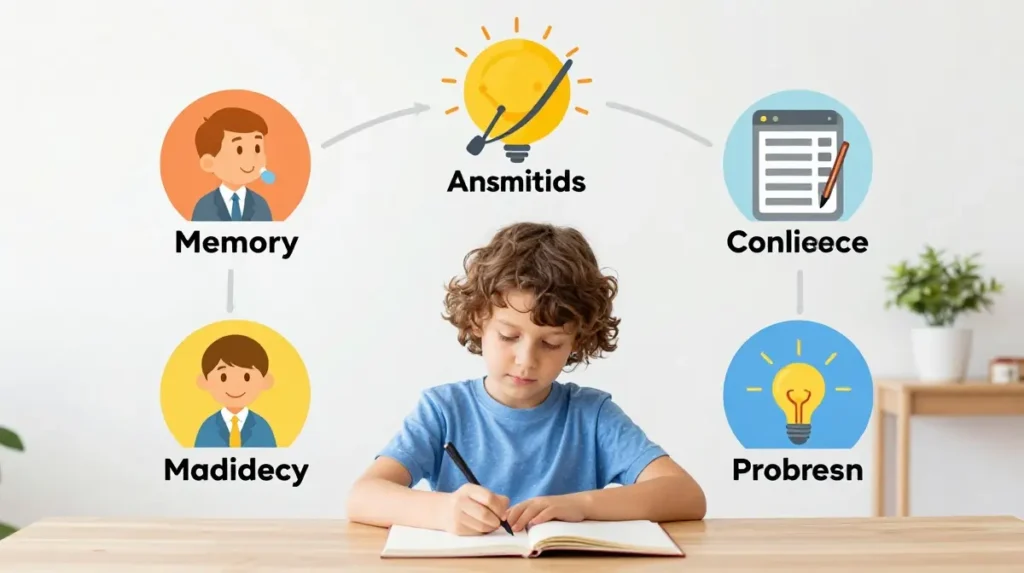 Benefits of Abacus training including concentration and memory improvement