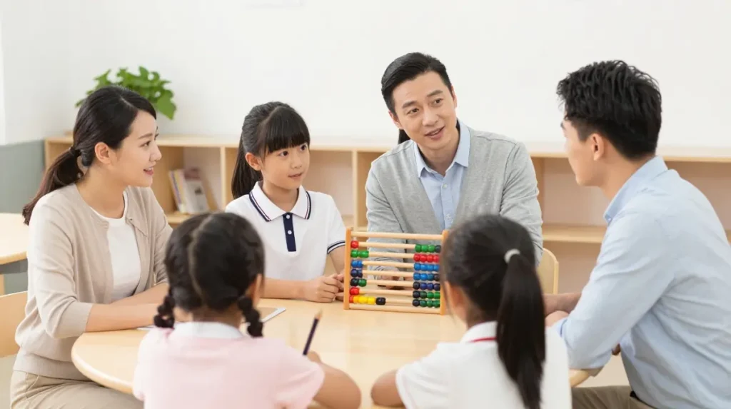 Parents visiting the best abacus training institute in Madurai