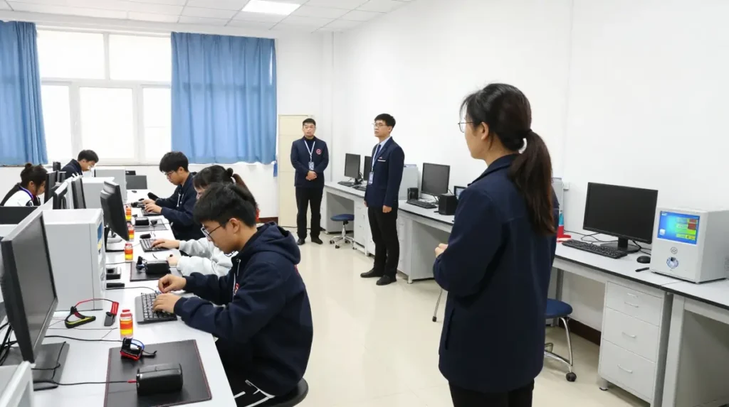 Student choosing the best mobile service training centre