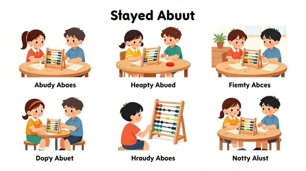 Mental math learning using abacus techniques