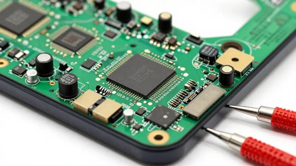 Smartphone motherboard components and chip-level repair