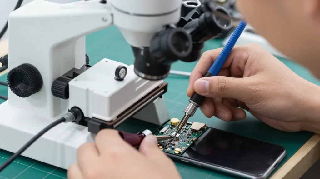Smartphone internal hardware components explained for repair training