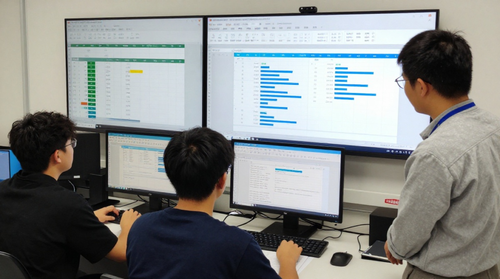 Interactive Excel dashboard with charts and KPIs