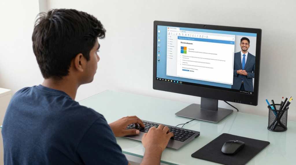 Computer Office Automation course modules including Word Excel PowerPoint and Internet