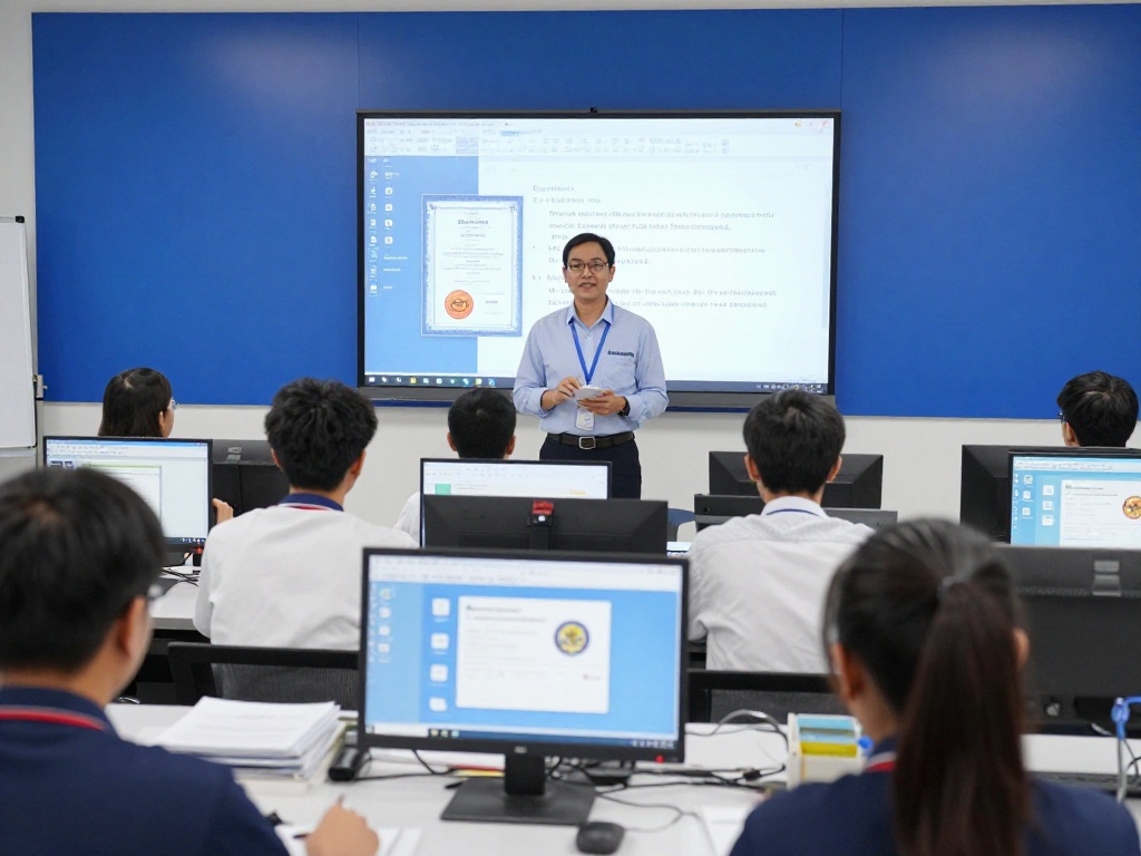 Computer Office Automation course modules including Word Excel PowerPoint