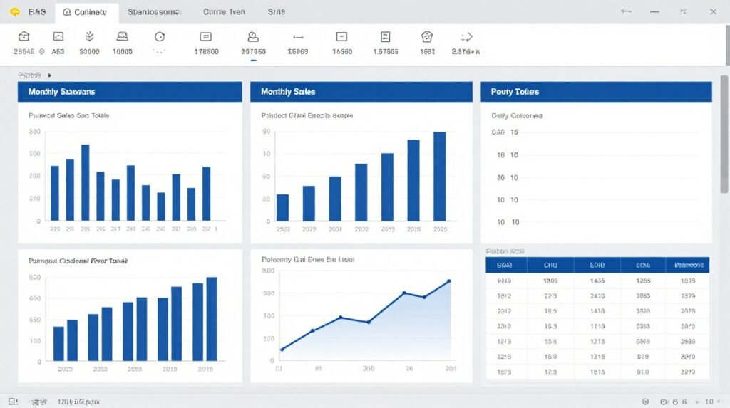 Student practising Excel spreadsheets during computer training