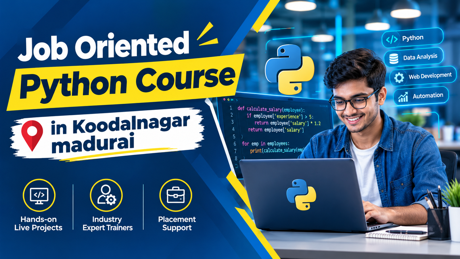 Job Oriented Python Course in Koodalnagar