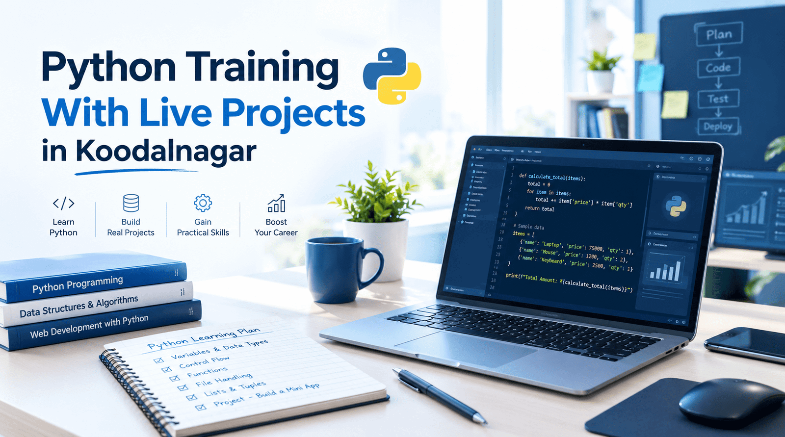 Python Training With Live Projects in Koodalnagar
