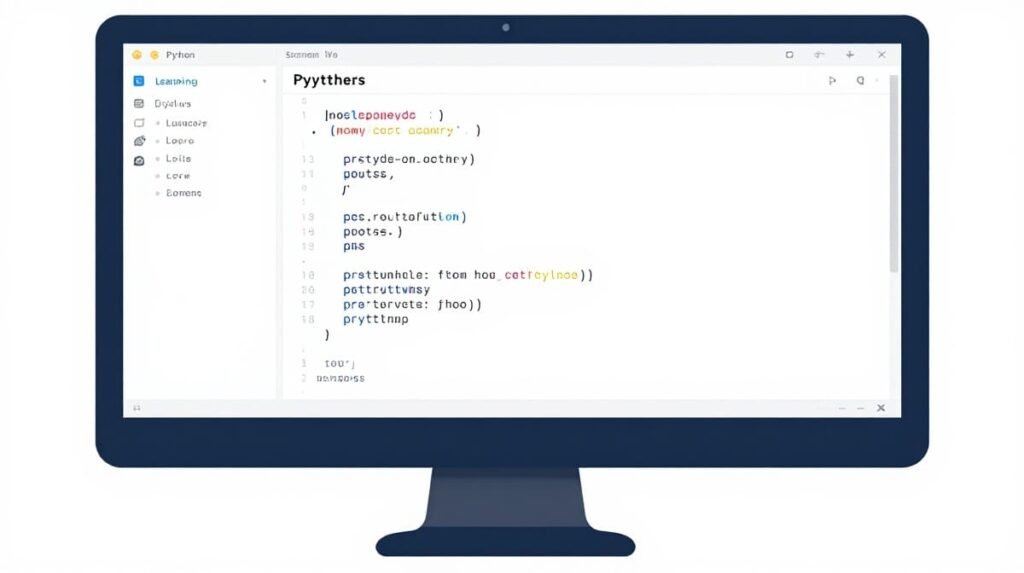 Beginner learning Python programming fundamentals and coding concepts